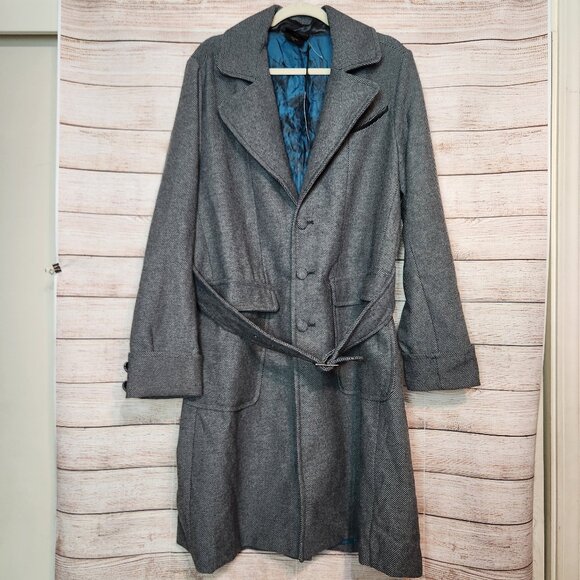 Fantastic Beasts The Crimes of Grindelwald Phoenix Men's L Long Coat Wool Blend